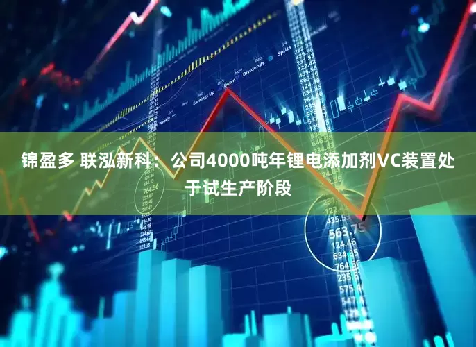 锦盈多 联泓新科：公司4000吨年锂电添加剂VC装置处于试生产阶段